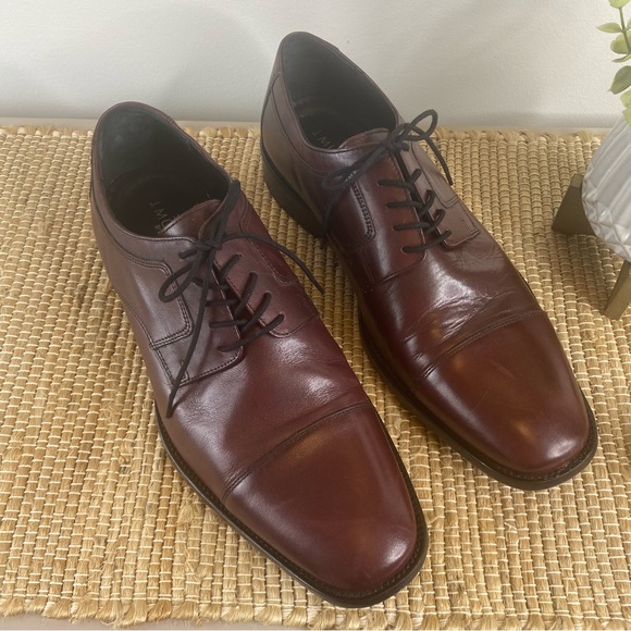 Men’s J Murphy by Johnston & Murphy Burgundy Lace Up Dress Shoes Size 12 - Picture 3 of 11